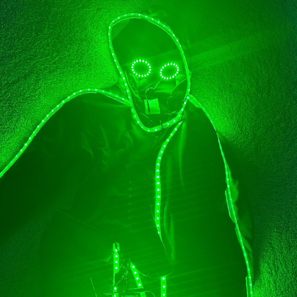 Glowing Green Kids Costume